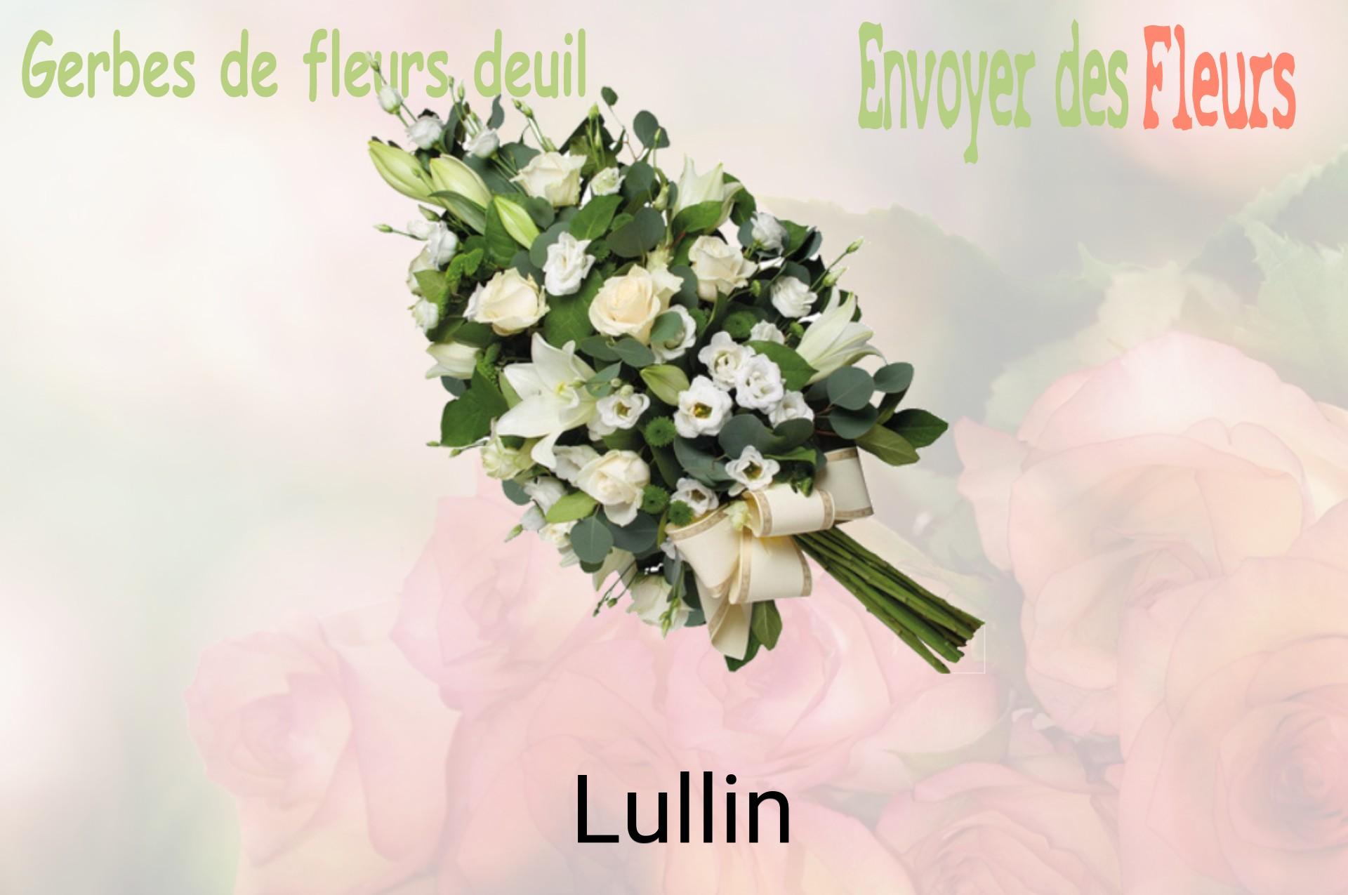 Gerbe de fleurs de deuil livrée à Lullin